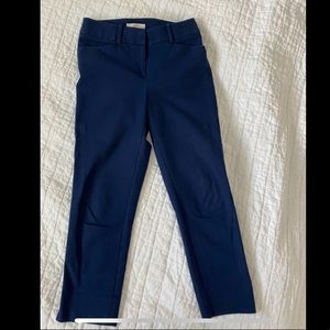 Loft navy crop pants